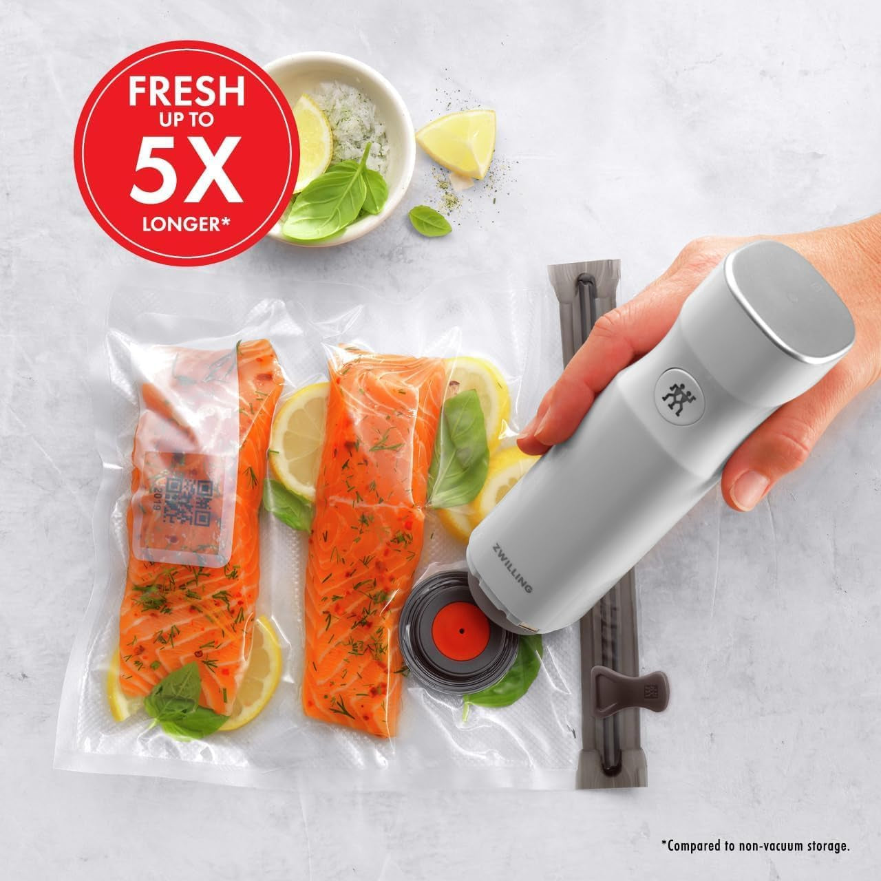 Fresh & save Handheld Food Saver Vacuum Sealer Machine for Easy Storage