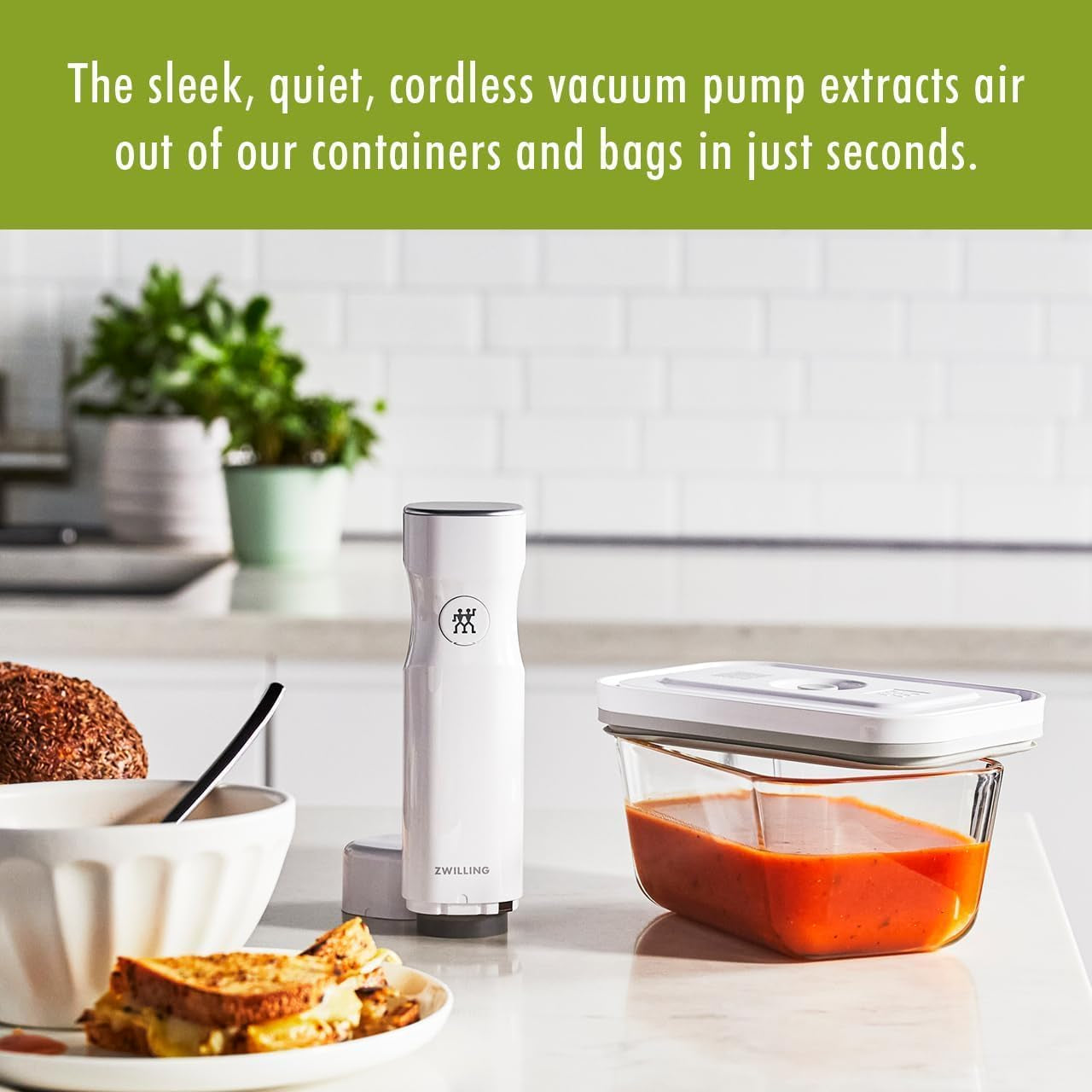 Fresh & save Handheld Food Saver Vacuum Sealer Machine for Easy Storage