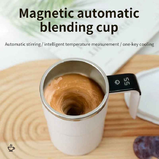 Self-Stirring Stainless Steel Coffee Cup